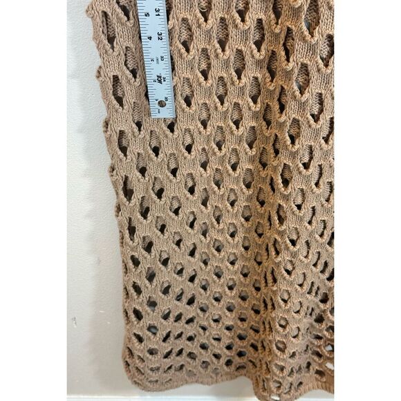 NWOT NA-KD Hole Knitted Maxi Dress Beach Cover-up Women’s Medium - Picture 9 of 11
